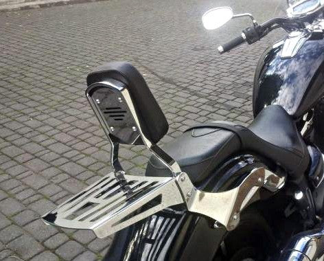 Yamaha Stryker 1300 (XVS1300 Custom) Passenger Backrest with Rack / Sissy bar