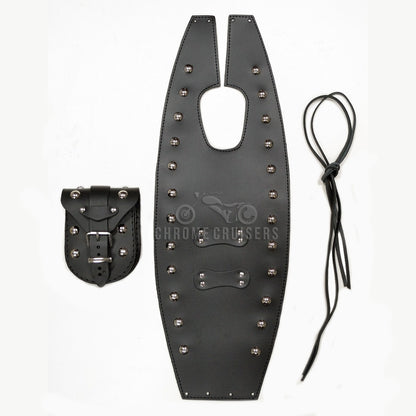 Suzuki VS800/1400 Intruder Leather Tank Bib / Chap with studs