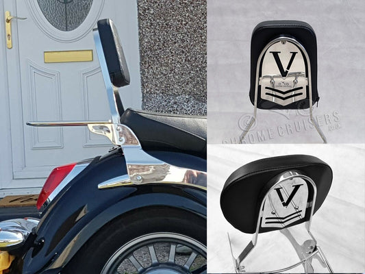 Passenger Backrest with luggage Rack, Sissy Bar - Suzuki VL800/C800 Intruder/C50 Boulevard /M800
