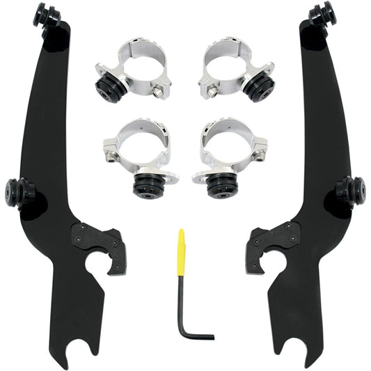 YAMAHA XV950 XVS950 BOLT MOUNTING KIT TRIGGER-LOCK SPORTSHIELD-WINDSHIELD BLACK