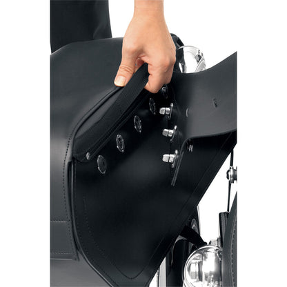SADDLEMEN SADDLEBAG UNIVERSAL THROW-OVER TEXTILE SLANT BLACK