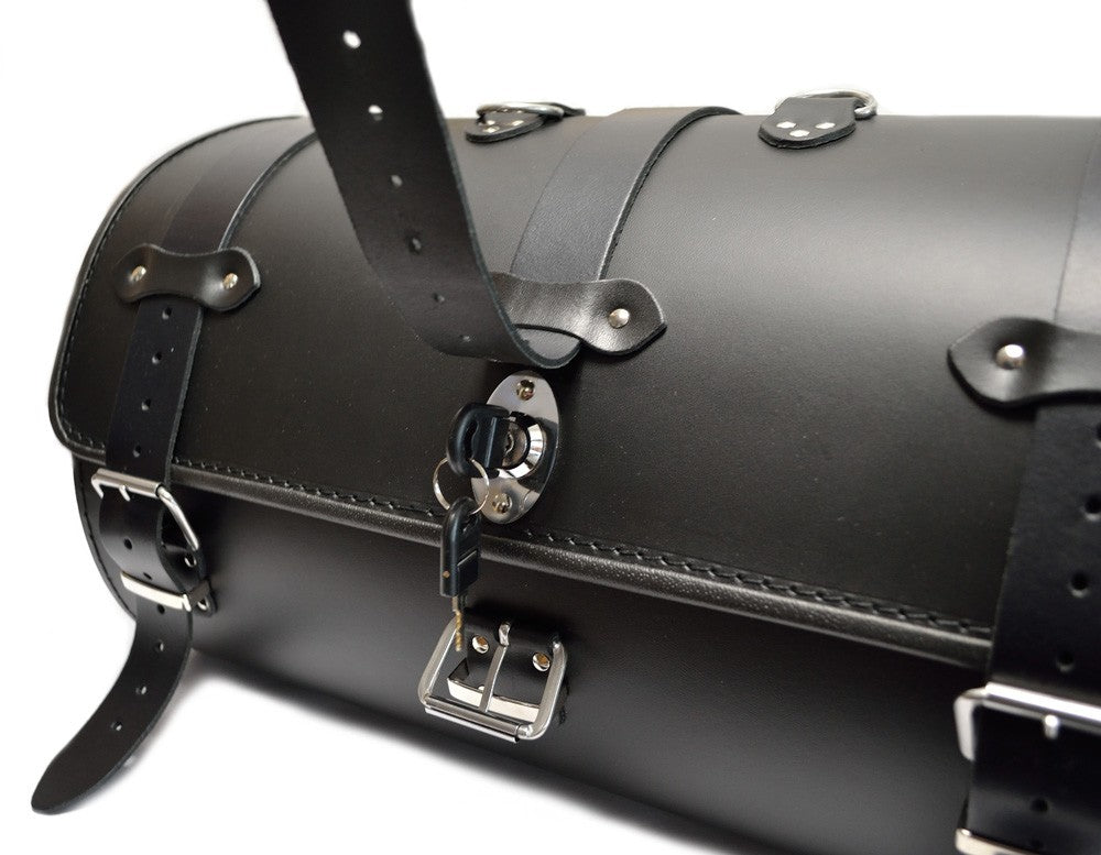 Motorcycle Stylish Lockable Rear Bag Sissy bar Bag Top Case with Lock - 38L