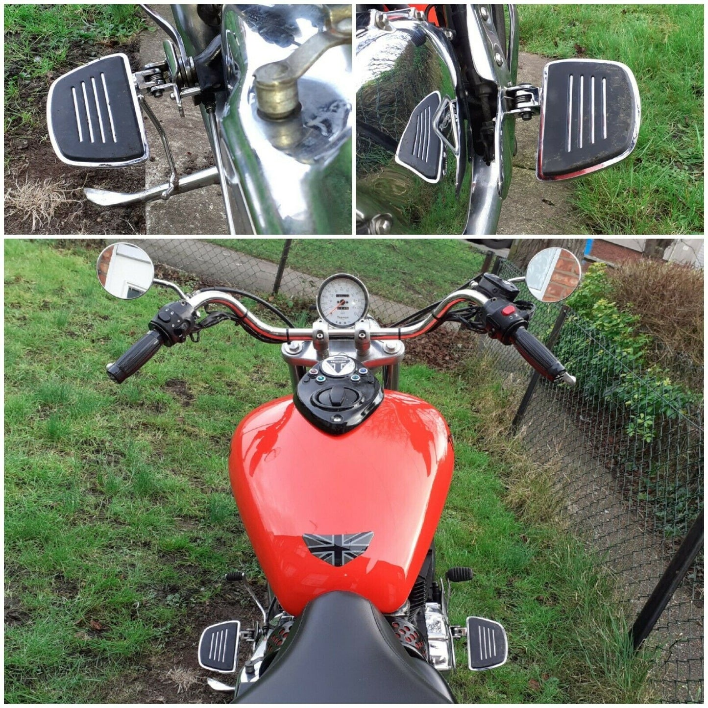 Triumph Kuryakyn Passenger Floorboards Splined Adapters