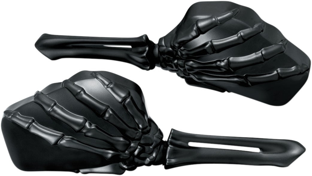 Kuryakyn Chrome / Black Skeleton Mirrors