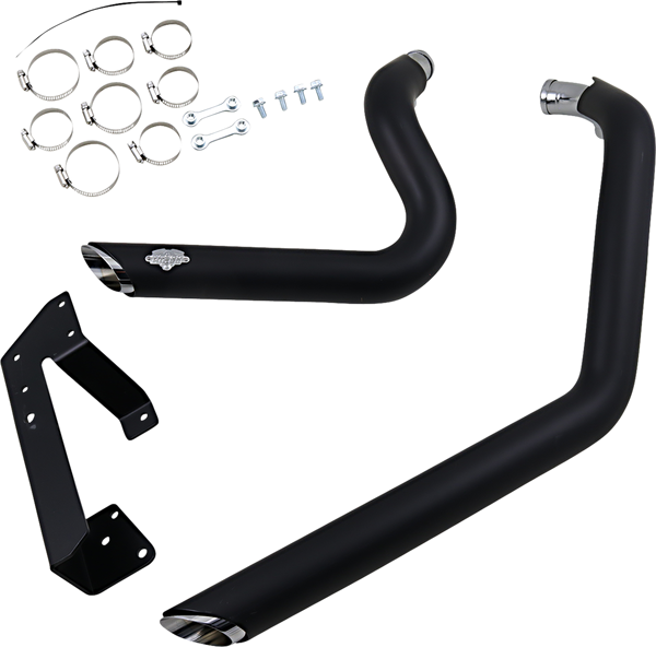 Exhaust System Harley Davidson Sportster (14-17)  2-INTO-2 SHORTSHOTS STAGGERED BLACK