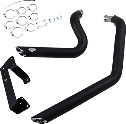 Exhaust System Harley Davidson Sportster (14-17)  2-INTO-2 SHORTSHOTS STAGGERED BLACK