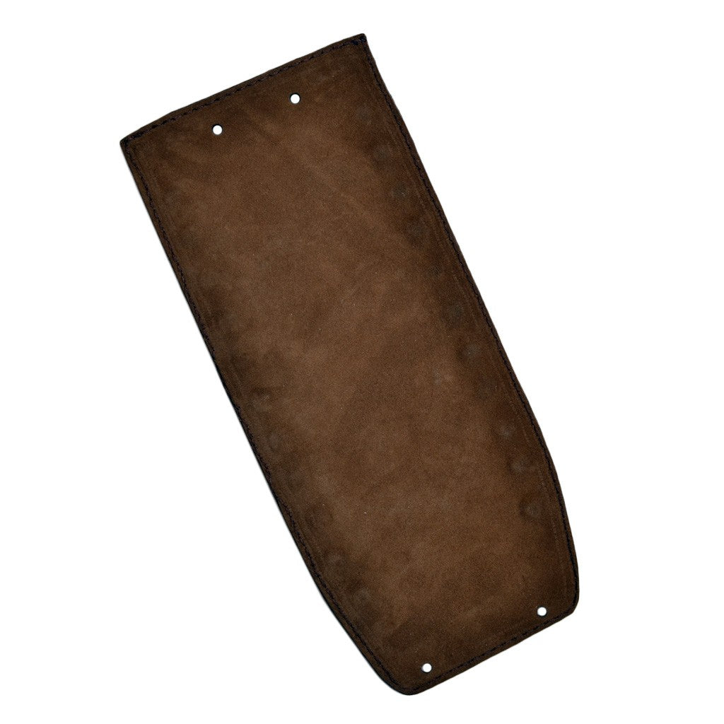 Harley Davidson Softail / Fat Boy Brown Genuine Leather Tank Panel with Pouch - Studded