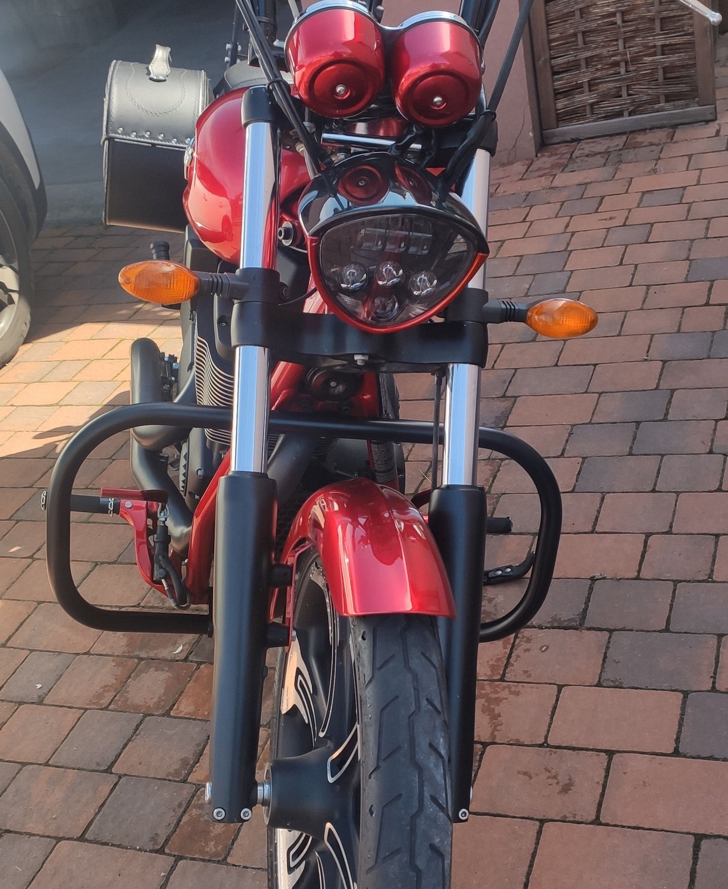 Engine Guard, Front Crash Bar - Victory BoardWalk (2008-up) Highway - Black