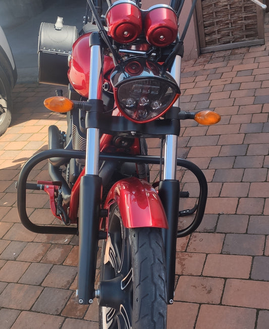 Engine Guard, Front Crash Bar - Victory BoardWalk (2008-up) Highway - Black