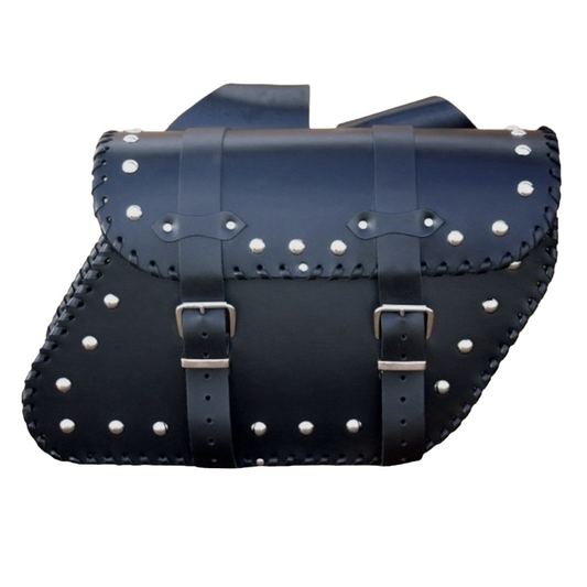 Saddlebags Panniers (pair) - Motorcycle Bags, Handmade Black