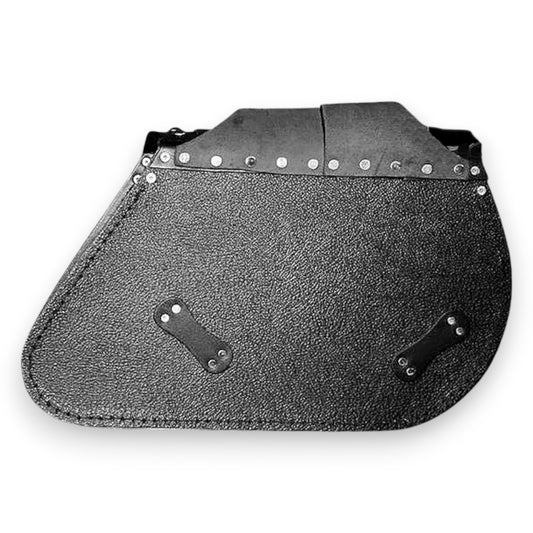 Leather Saddlebags Panniers (pair) - Motorcycle Bags, Handmade Black