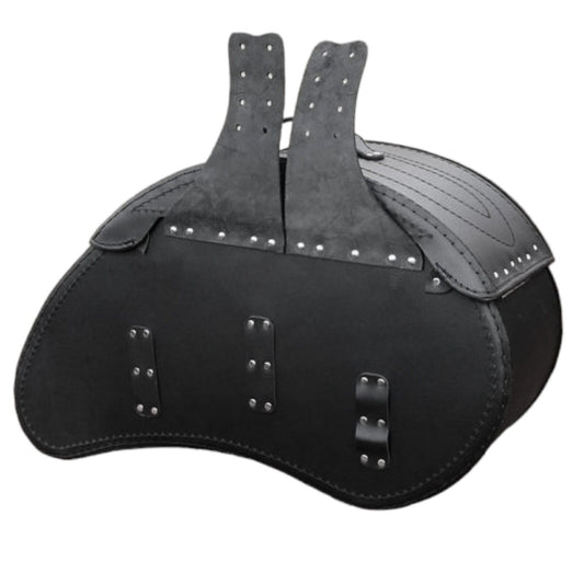 Saddlebags Panniers (pair) - Motorcycle Bags, Handmade Black