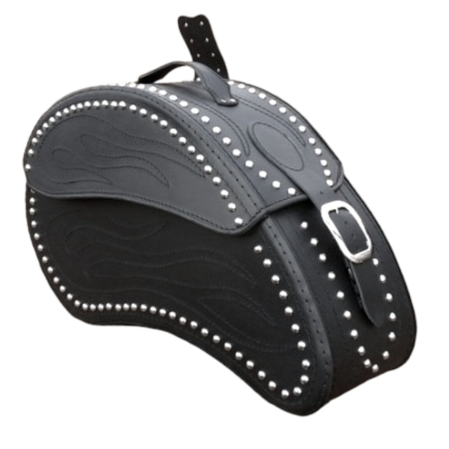 Saddlebags Panniers (pair) - Motorcycle Bags, Handmade Black