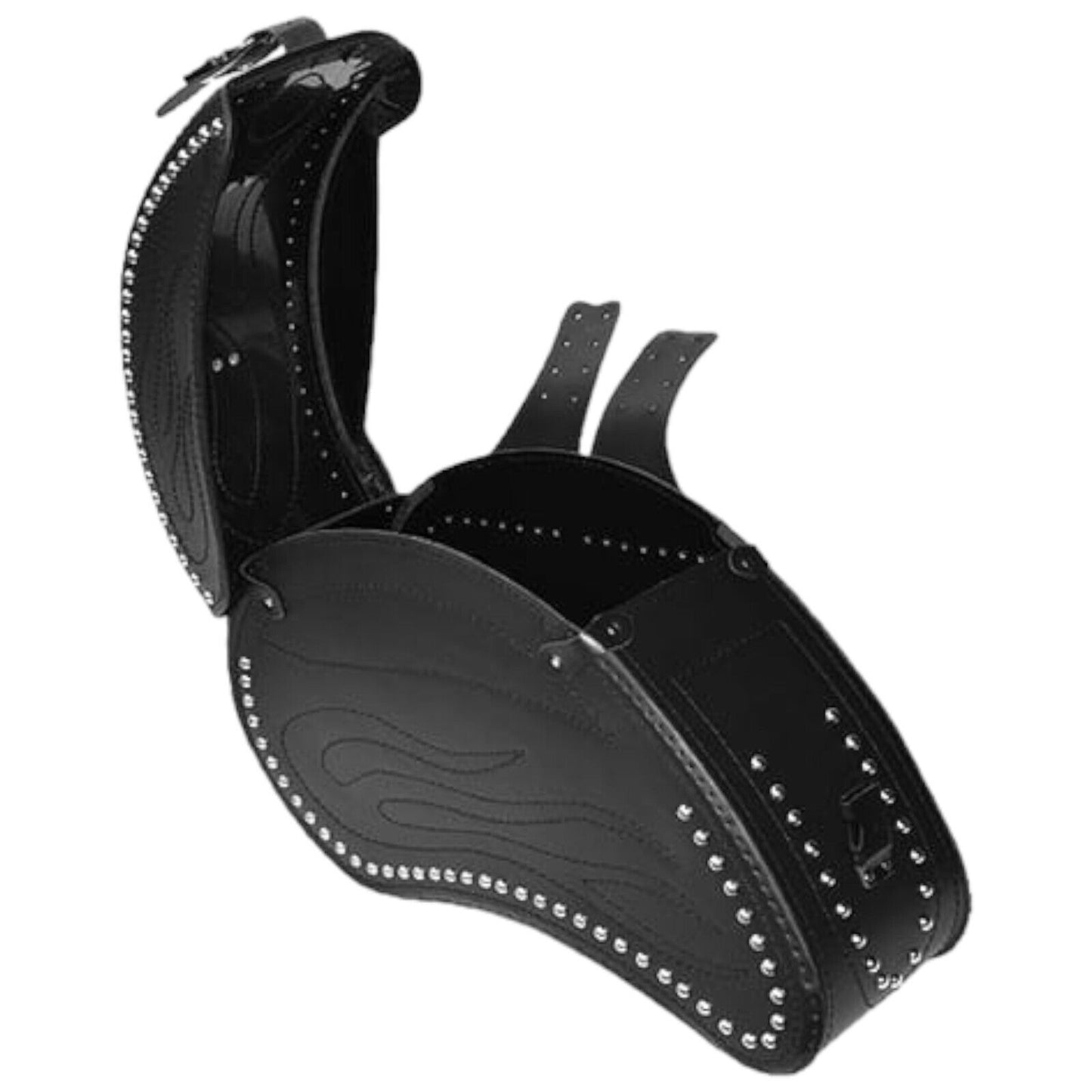 Saddlebags Panniers (pair) - Motorcycle Bags, Handmade Black