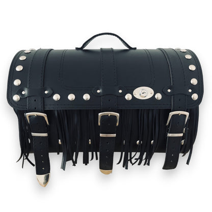 Tail Bag SissyBar Bag, Back Seat Bag, Leather - Motorcycle Luggage – REAL LEATHER - 30L