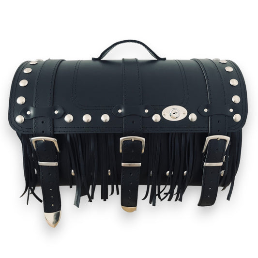 Tail Bag SissyBar Bag, Back Seat Bag, Leather - Motorcycle Luggage – REAL LEATHER - 30L