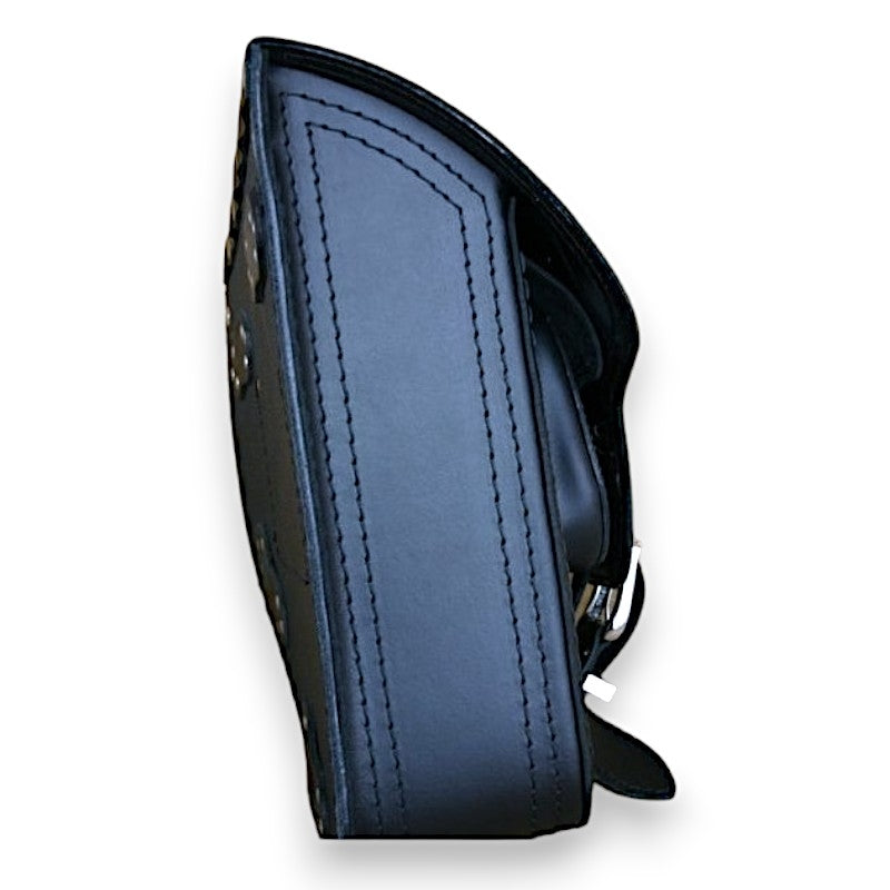 Leather Swingarm Saddlebag / Pannier Harley Davidson Softail Fatboy Breakout - Black