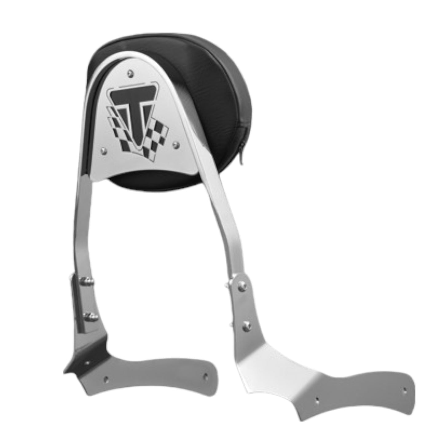 Triumph ROCKET III Chrome Sissy Bar / Passenger Backrest with Rack