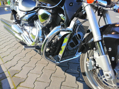 Engine Guard, Front Crash Bar - Suzuki M1500 Intruder Chrome Crash Bars- Chrome