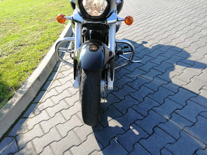 Engine Guard, Front Crash Bar - Suzuki M1500 Intruder Chrome Crash Bars- Chrome